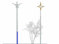 新型索明氙气路灯杆